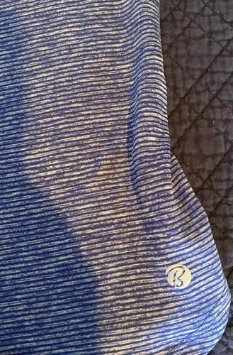 Camiseta sin mangas BALLY TOTAL FITNESS espalda de corredor azul y blanca - para mujer talla grande Foto 3 de 4