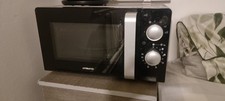 Ambiano 20L 700W Countertop Microwave Dial Control Defrost Timer Black/Silver