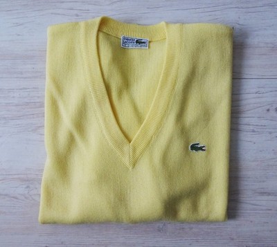 Lacoste Herren Pullover, gelb Größe 5 (XL)