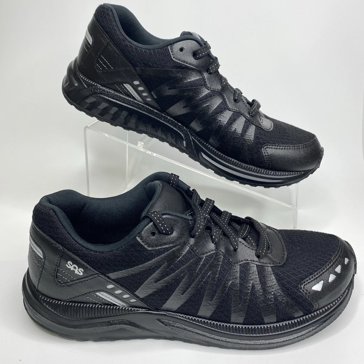 SAS Mission One Mens Sneaker Black Lace Up Athletic Shoes Vibram Sole Size 9.5 New! Womens SAS Mission One-W Vibram Athletic Walking  main image 2