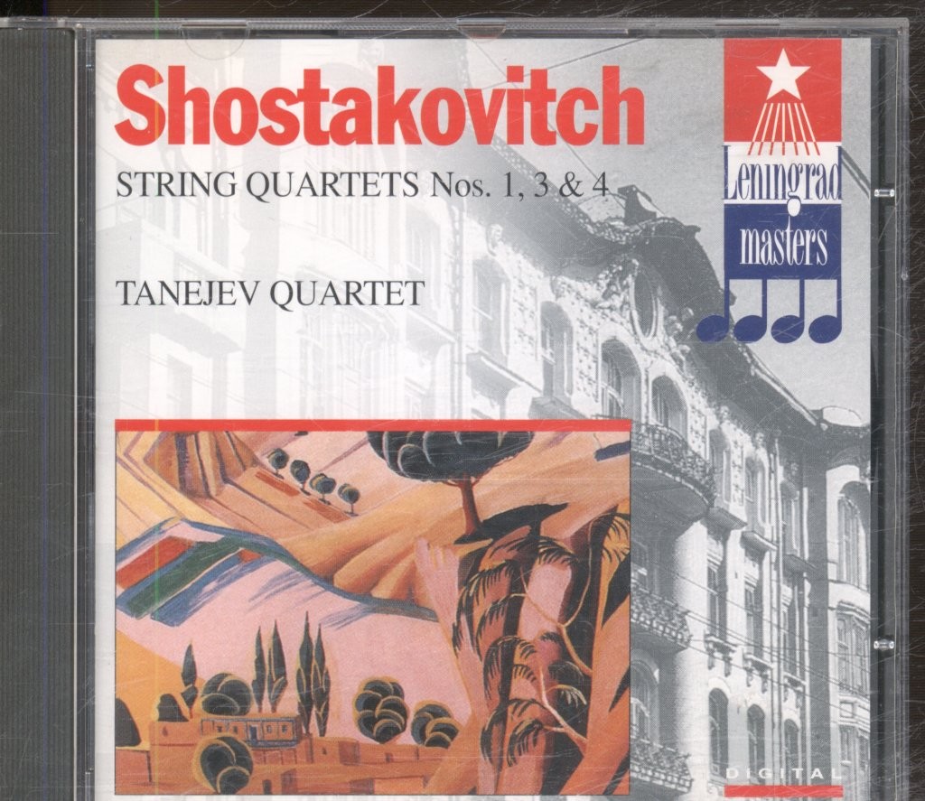 LM1325 Taneyev Quartet Shostakovich - String Quartets Nos. 1, 3 & 4 CD Germany