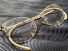 Vtg MCM Shuron 1/10 12k Gold Filled Cat Eye Glasses Steampunk Glasses 46-20