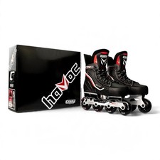 Crazy Skates HAVOC Adjustable Inline Hockey Roller Skates Size Small J12-2 NEW