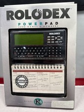 Vintage Rolodex PowerPad Organizer Model 128 EL2128 New Sealed 2000 Contacts