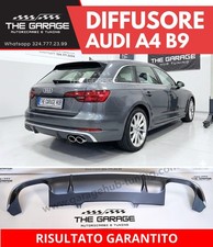 DIFFUSORE Posteriore RS4 per Audi A4 - B9 8W (2015-2019) con rifinitura SILVER
