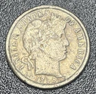 1895 O Barber Silver Dime 10C Rare Key Date VF Details Acid Damaged