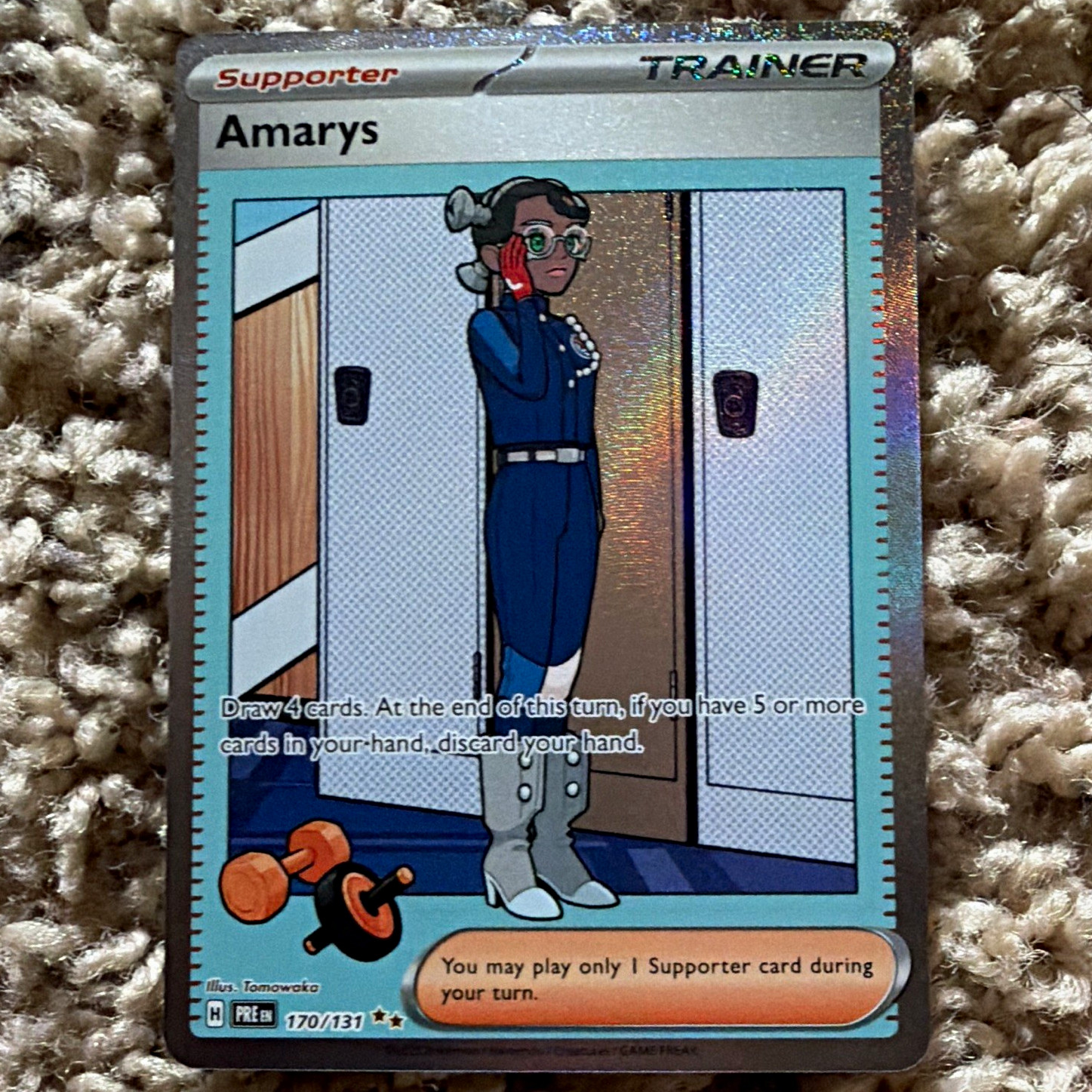 amarys 170/131 pokemon tcg trainer rare full art holo prismatic evolutions