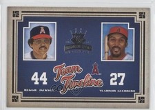 2005 Donruss Diamond Kings Team Timeline Vladimir Guerrero Reggie Jackson fm0