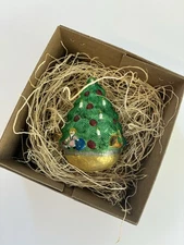 New 3D Dresden Paper Christmas Ornament Tree Candles Toys