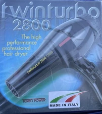 Turbo Power Twinturbo 2800 Coldmatic Hair Dryer - Black