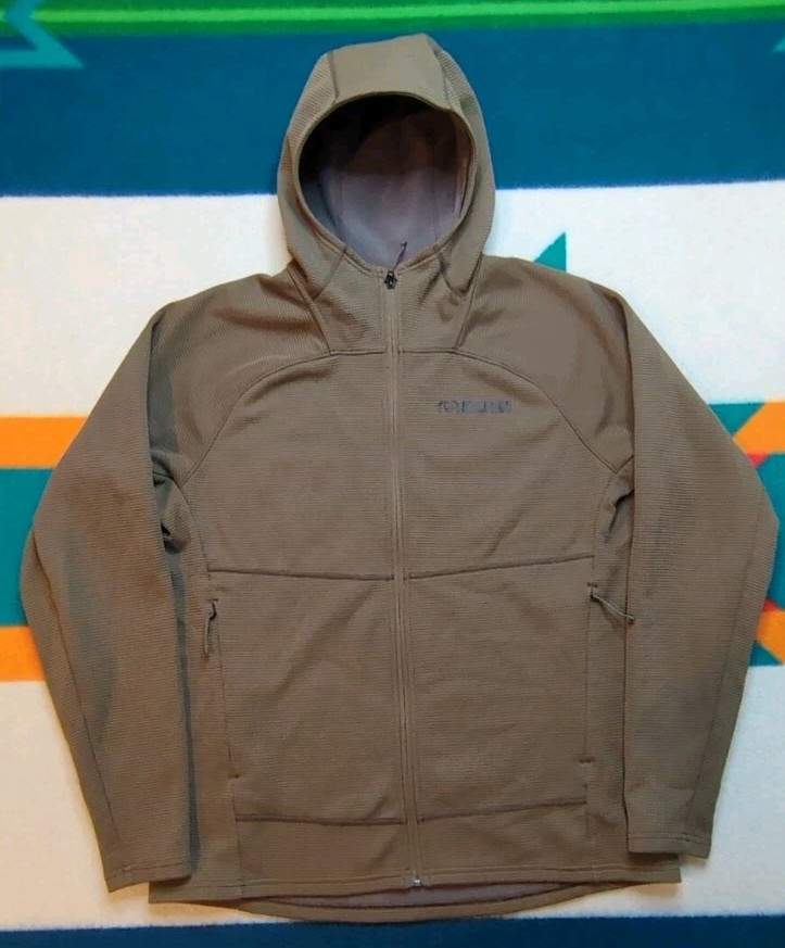 Kuiu Peloton 240 Full Zip Grid Fleece Hooded Jacket for Hunting Fishing Size Large  