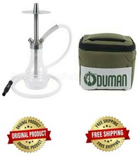 ODUMAN Gusto-XS Kleine Wasserpfeife Edelstahl Shisha Wasserpfeife REISETASCHE
