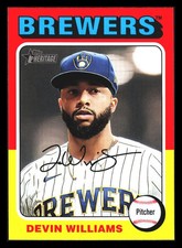 2024 Topps Heritage #330 Devin Williams Milwaukee Brewers