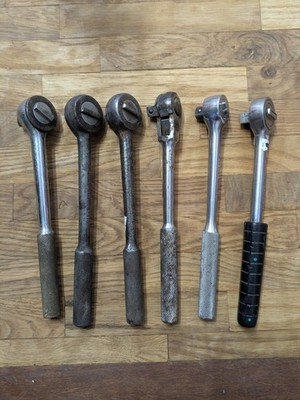 Lot Of USA 1/2'' Drive Ratchets Socket Wrenches - SK, Wright, Thorsen, Giller
