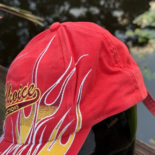 Louisiana's 1st Choice Auto Auction Hat Red Flame Baseball Cap (NEEDS REPAIR) - Picture 2 of 8