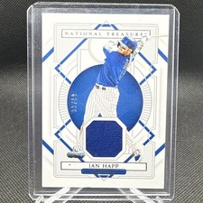 2021 Panini National Treasures Baseball Ian Happ Player-Worn Relic!! 33/99!