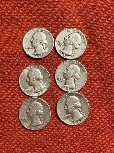 lot 6  Silver Quarters 6 × 0.18084 = 1.08504 troy oz