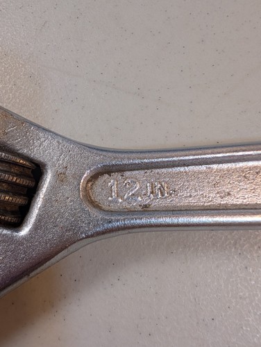 Vintage Proto 712 Adjustable Wrench 12" Made in USA - Picture 9 of 24
