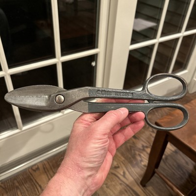 Wiss 10 Tin Snips Cutter Steel Sheet Metal Shears USA Inlaid High Carbon