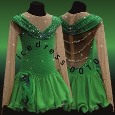 Ice Figure Skating Dress. Competition Gymnastics Ballet Custom Ice Dance Dress