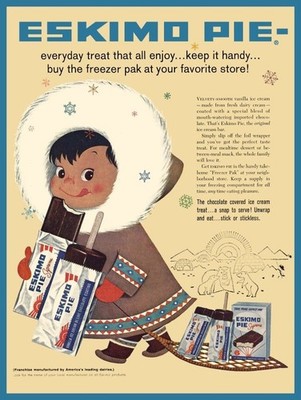 1958 Style Eskimo Pie Ice Cream Bars New Sign 24x30'' USA STEEL