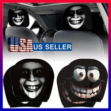 1 Pair Head Rest Cover For Car Halloween Elastic Car Seat Headrest Protector Jq