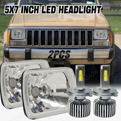 2pcs  7x6 5x7 Headlights H6054 For Chevy Express Cargo Van 1500 2500 3500
