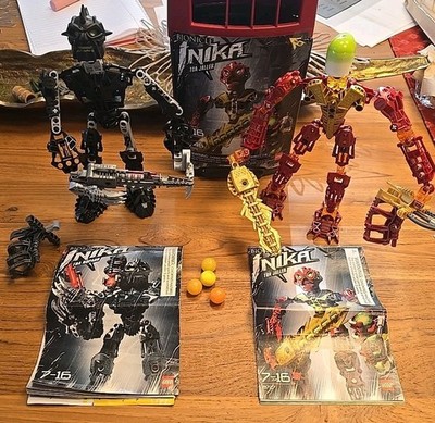 LEGO BIONICLE INIKA Toa Nuparu 8727 & Toa Jaller 8729 