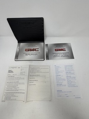 2001 GMC Savana Owner s Manual OEM