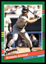 Roberto Alomar 1991 Donruss #682 Padres MLB READ FREE SHIPPING AutographDen