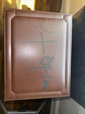 Travis Scott Utopia Brown Leather Briefcase with Gold Hardware Authentic Rare Ne