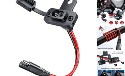  Motorcycle Battery Charger Bracket, Charging Port Mount Fit for Harley Road 