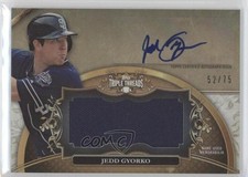 2013 Topps Triple Threads Unity Jumbo Relics Sepia 52/75 Jedd Gyorko Auto g6w