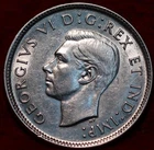 🇨🇦 Uncirculated 1937 King George VI 25 Cents Silver Coin Canada