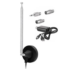 DAB FM Radio Antenna Digital Telescopic Antenna with Magnetic Base 75 Ohm