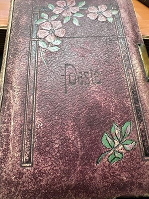 Poesiealbum ab 1909 aus Hamburg mit ca. 40 Eintragungen
