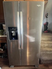 Whirlpool WRS321SDHZ 21.4CF Side by Side Refrigerator - Stainless Steel