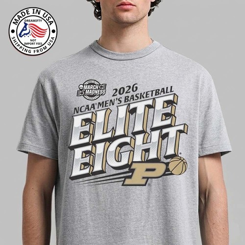 Purdue Boilermakers Men's Basketball 2026 NCAA March Madness Elite 8 T-Shirt