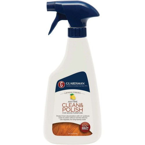 Guardsman Lemon Fresh Anytime Clean & Polish for Wood Furniture, 16 oz. 461300