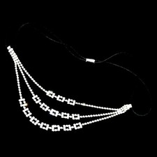 Silver Bollywood Rhinestone Hair Accessories