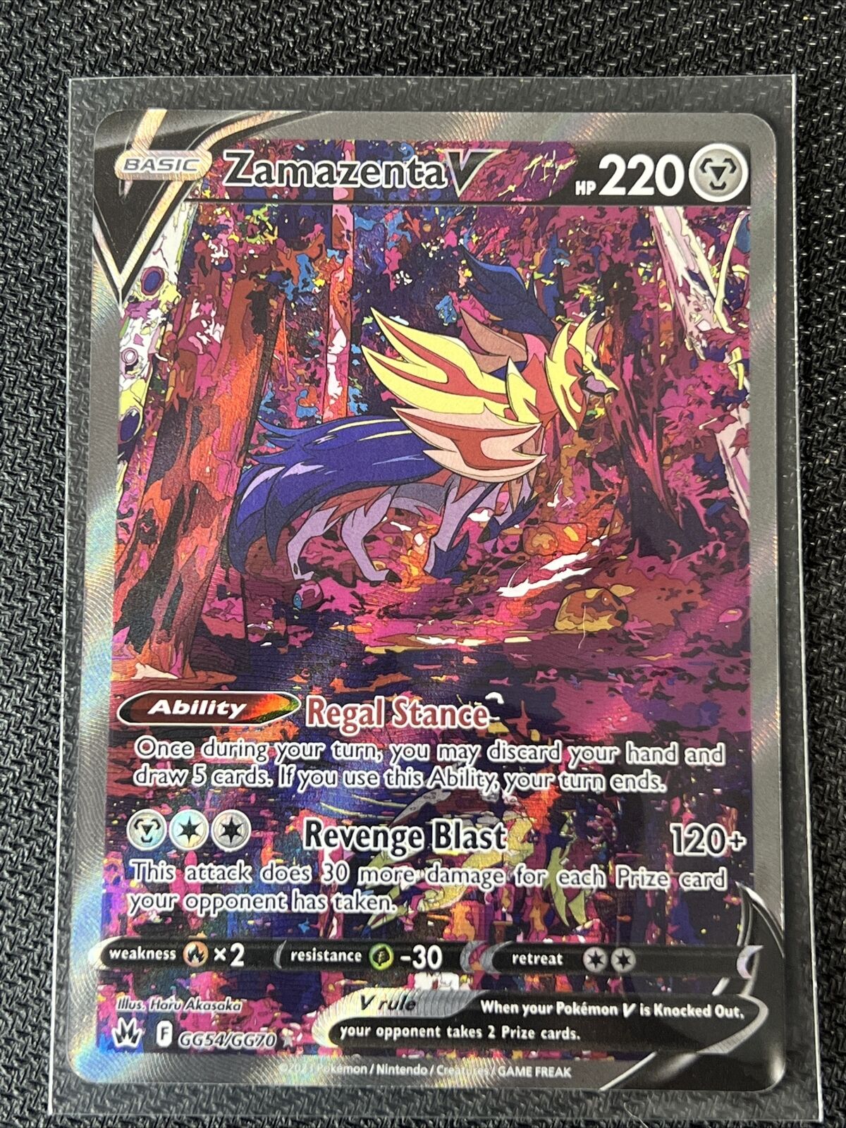 Pokemon - Zamazenta V GG54/GG70 - Crown Zenith - Galarian Gallery - Ultra  Rare Alternate Art