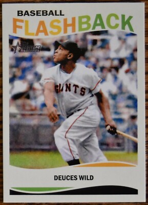 2013 Topps Heritage Baseball Flashbacks #WM Willie Mays San Francisco Giants
