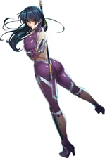 Taimanin Asagi - Igawa Asagi Waifu Sticker 6" Anime Car Decal Weatherproof