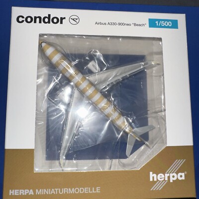 Herpa Wings 1:500 Condor Airbus A330-900neo D-ANRJ Beach  Ringelsocke Neu 