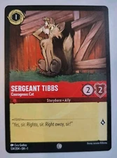 Disney Lorcana TCG The First Chapter: Sergeant Tibbs (124/204) - Common - NM
