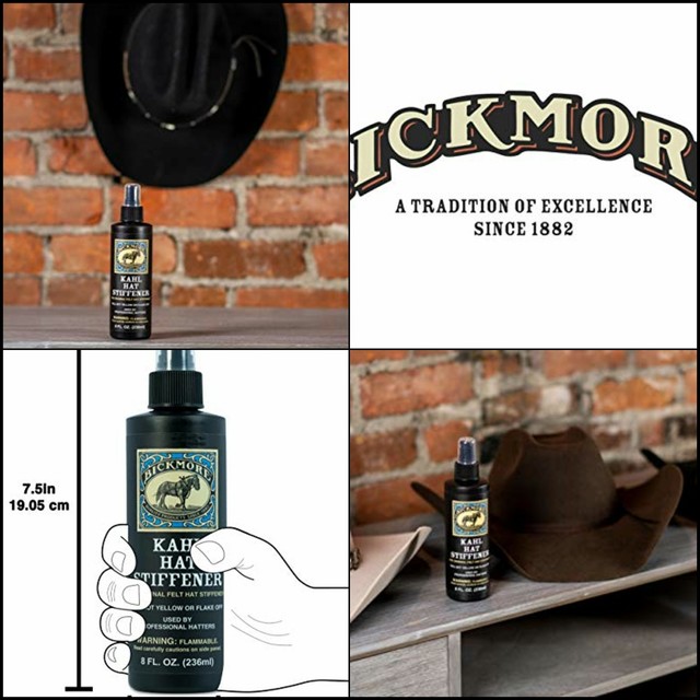 Bickmore Original Professional Kahl Felt Hat Stiffener 8 Oz Pump For 