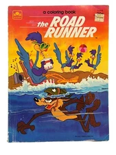1983 Vintage Road Runner Coloring Book Golden Book Lightly Used Great Condition