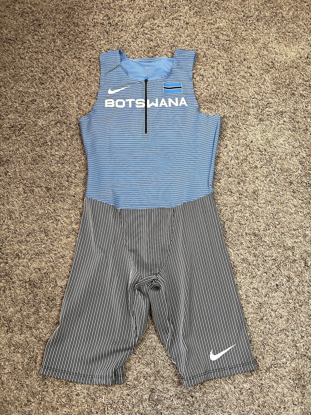 Nike Pro Elite Botswana Track Field Racing Speedsuit Singlet Men's Size Small