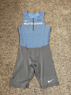 ナイキ　NIKE Raceday Elite singlet Nike Pro Elite Botswana Track Field Racing Speedsuit Singlet Men's