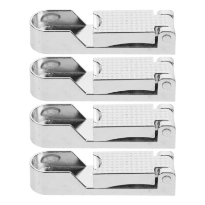 4PCS Flange Rod Holder Closet Rod Bracket End Supports Sockets Pole Sockets